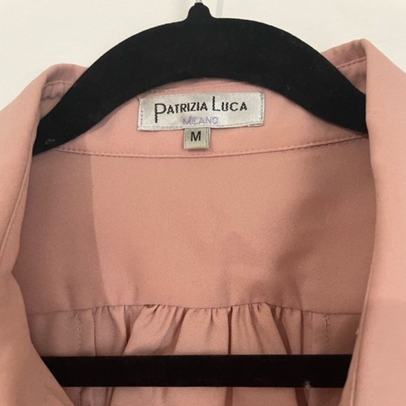 Patrizia Luca Blush and black Button Down top size Medium - Picture 3 of 7